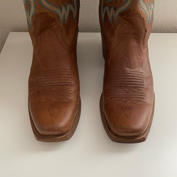 Genuine Leather Nocona Cowboy boots bluebonnet - Picture 4 of 13